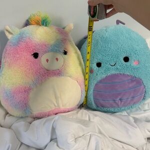 Squishmallows bundle Fuzz-a-Mallow Heather the Dragonfly & paisley the pegasus